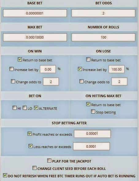 freebitco.in auto bet settings|FreeBitco.in .